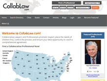 Tablet Screenshot of collablaw.com